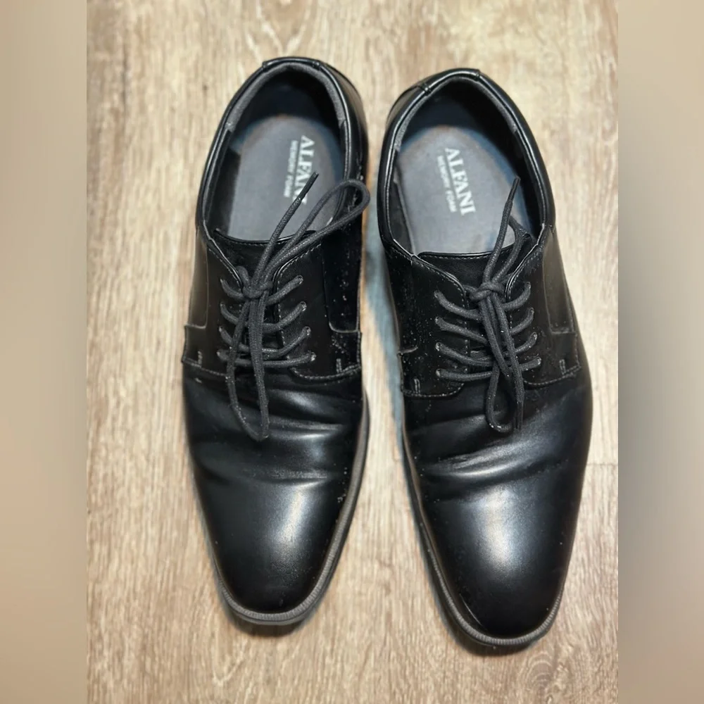 Alfani Men's Andrew Plain Toe Derbys Men's Shoes
- BLACK - SIZE 9 - Picture 1 of 9